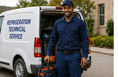 Refrigeration technician house call
